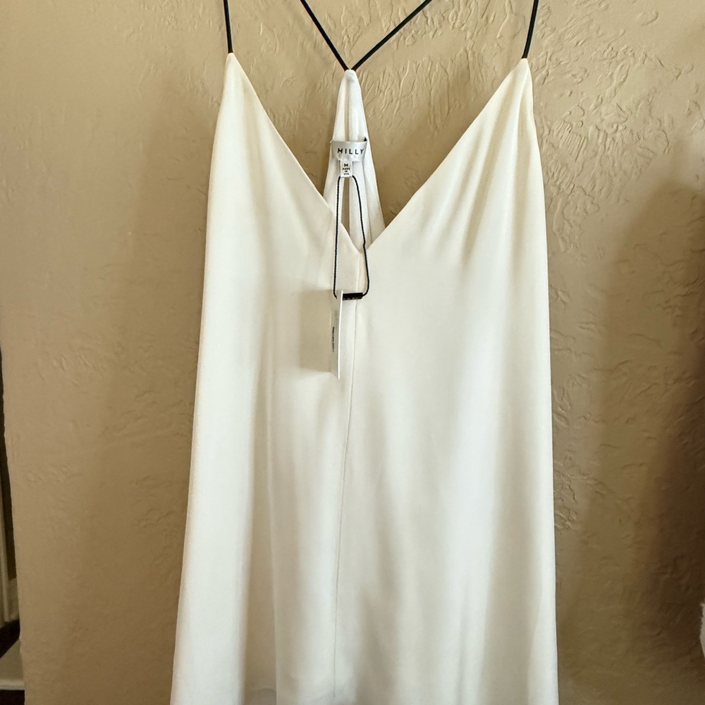 Milly White Spaghetti Strap tank